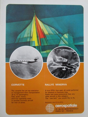 1972 pub aerospatiale - pub,