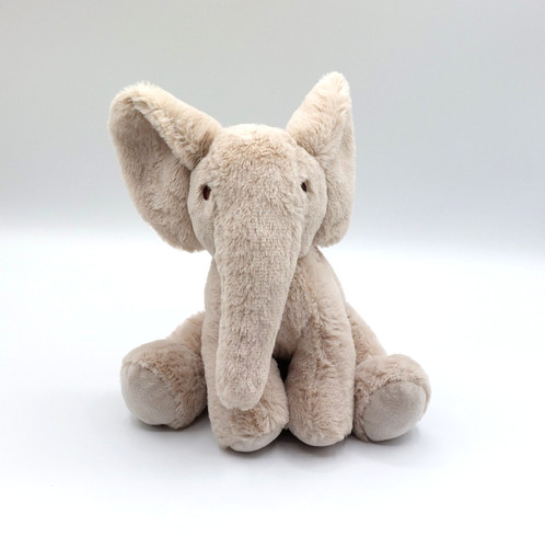 Peluche éléphant beige gris