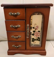 Vintage Wooden Jewelry Box