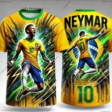 Maillot Football Neymar Brésil Adulte Enfant T-shirt Célébratio Stylé Sport 