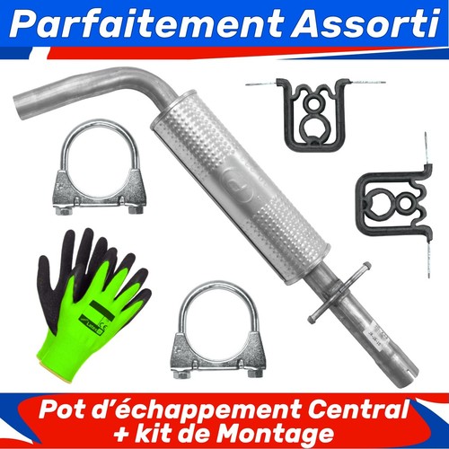 Pot échappement central - pot, d’échappement