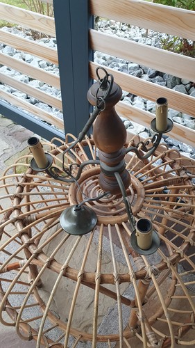 Ancien lustre bougie - , 3