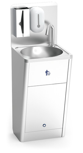 Lave mains inox sur pied