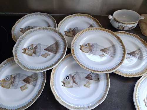 Assiettes poisson 1 - poisson, et