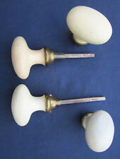 4 poignées ovale fonte émaillée ancienne carré de 6 porte intérieur