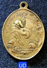 Très Belle Médaille Bronze 42x30mm 14,37g- St Bruno - Vierge Roses Saint Esprit 