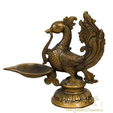 Vintage Chinese Brass Oil