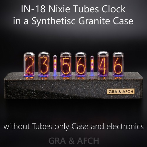 Nixie tubes clock in - in-18,