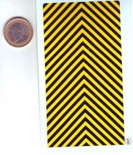 decals decalcomanie chevron signalisation jaune noir TP 1/43