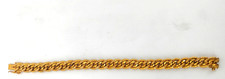 Bracelet vintage Murat  plaqué or 18carats gourmette maille américaine 19.5 cm