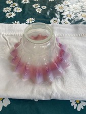 tulipe verre Lampe A Pétrole Abat-jour Rose Légère Imperfection