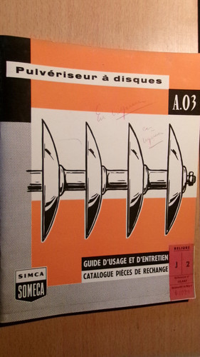 Someca déchaumeuse portée