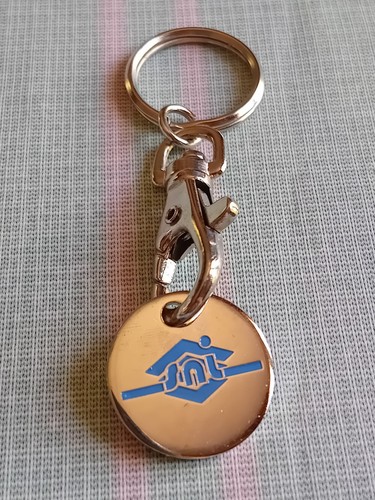 Porte clé jeton caddie sni - jeton,