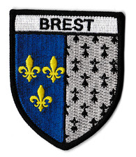Patche Brest écusson brodé blason patch thermocollant Bretagne Brestois