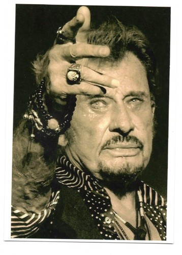 Johnny hallyday carte postale - johnny,
