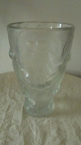 Vase verre givre decor au - givre,