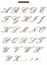 Pochoir Lettre A4 en plastique Mylar Alphabet lettres Script capitales 25 mm