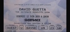 2 places concert DAVID GUETTA