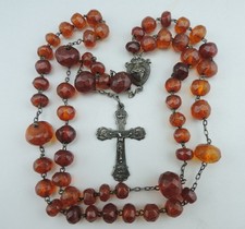 Rare Ancien Chapelet perles