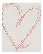 Coeur minimaliste art mural