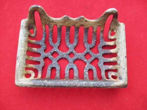 Ancien porte savon fonte - en,