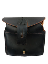 CBR/05/2025(REFA28O) Cartouchière militaire  EN CUIR NOIR GENDARMERIE armée