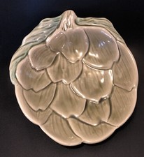 Grand Plat Creux Artichaut Vallauris Terre De Flamme Vintage