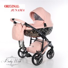 JUNAMA Fait à la Main V2 Neuf Moderne Landau Bébé Poussette 2in1 Nacelle +
