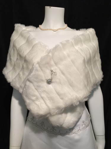 Ivory faux mink - mink, fur