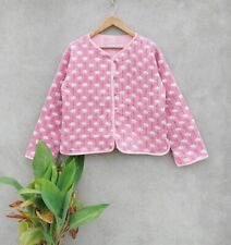 Bébé Rose Floral Veste Matelassé Réversible Manteaux Indien Femmes Vêtements de