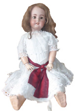 Simon Halbig Poupée  Bouche ouverte Tête Porcelaine taille 73cm antique doll