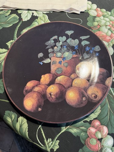 Plat gâteau gien vintage - gâteau,