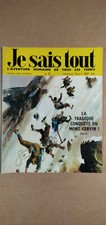 JE SAIS TOUT n°2  , ( la tragique conquête du mont Cervin ) , 22/04/1969 