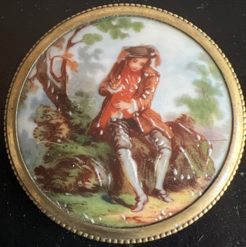 Broche porcelaine de - en,