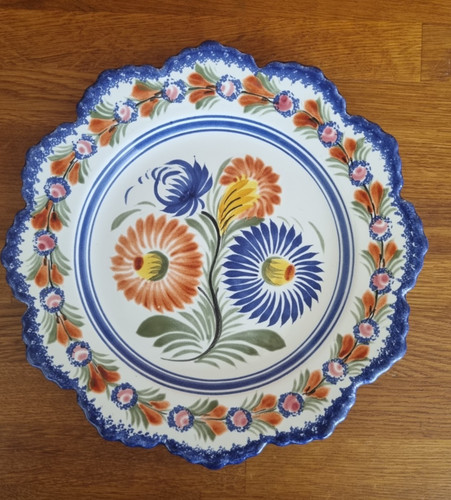 Assiette décorative - , en