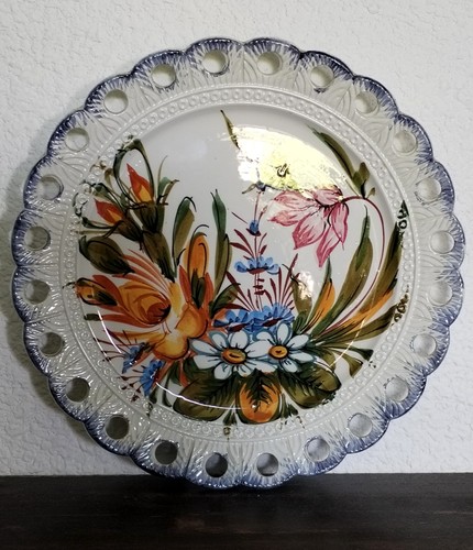 Ancienne assiette décorative - ancienne,