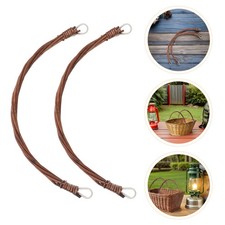 Ensemble de 4 poignées de rechange en rotin pour panier de pique- -