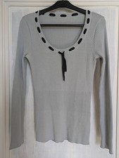 ETAM Élégant Top Bleu Gris