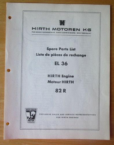 Hirth motoren spare parts - kg,