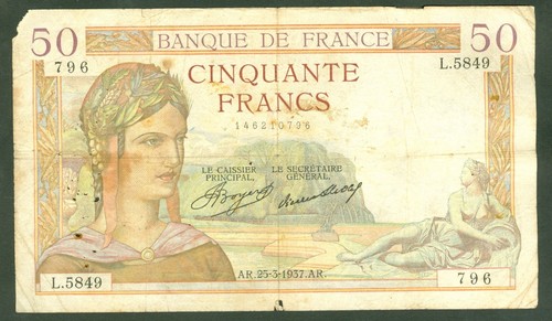 France francs ceres type - 50,