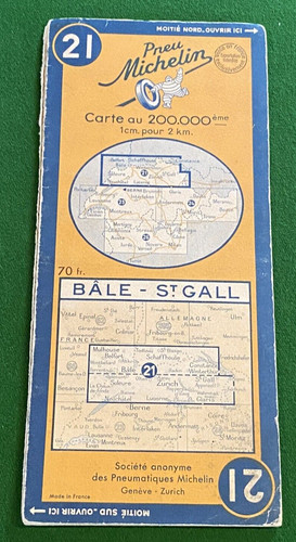 Michelin carte routière 21 - carte, n°21