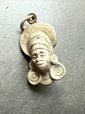 Ancien Pendentif Acier Art
