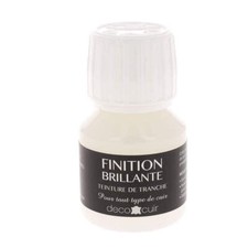 Finition BRILLANTE pour teinture de tranche - Deco Cuir