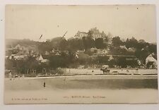 CPA RARE ROUCY ( AISNE ) LE CHATEAU ANIMÉE.  ATTELAGE AGRICOLE. CIRCULEE 1911