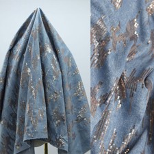 Paillettes Tissu Denim
