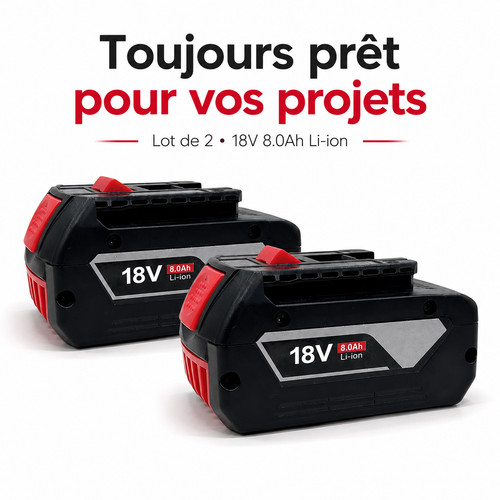 Lot batteries 18v - de, 2