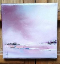 MARINE 08019- tableau abstrait onirique - Original- GAS Gervaise Coté Akoun . 