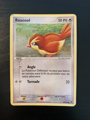 Carte pokémon roucool - carte,