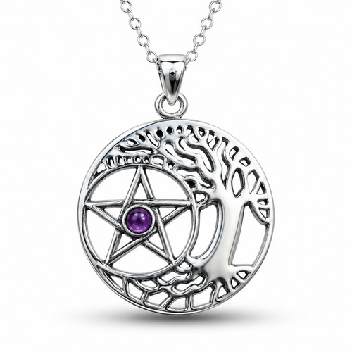 Collier pendentif pentacle