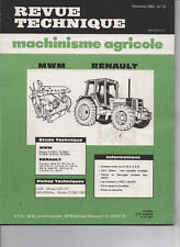 RENAULT TX et TS - moteurs MWM D TD agricole RTD Revue technique diesel tracteur